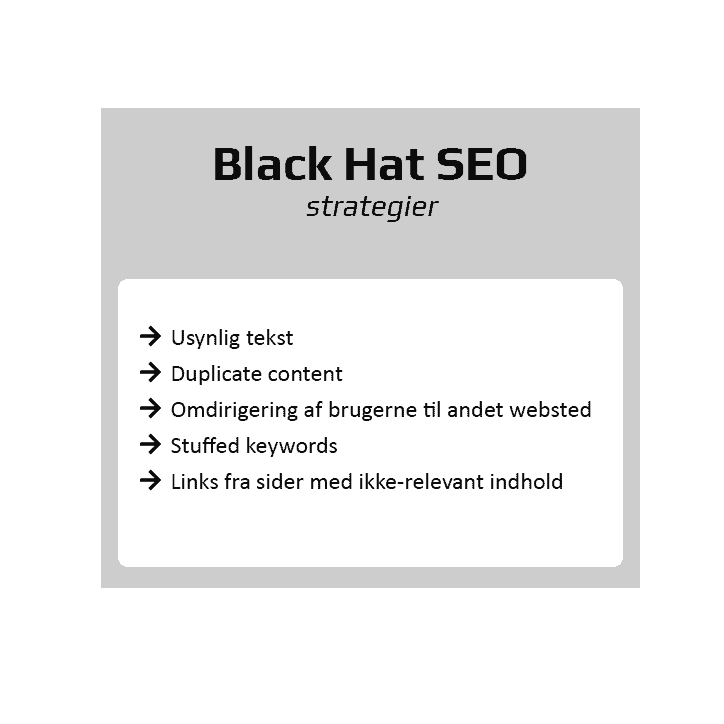 Black hat SEO vs. White hat SEO – Hvad er forskellen?