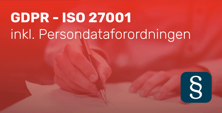 GDPR - ISO 27001 inkl. Persondataforordningen